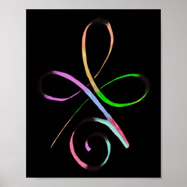 Póster Amor incondicional negro (Frente)