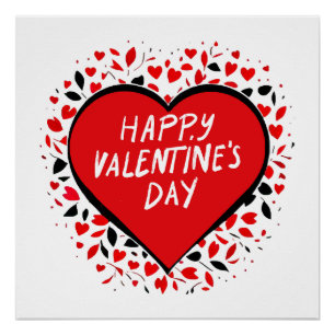 Póster Amor Infinito en el Día de San Valentín