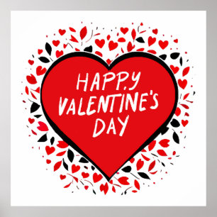Póster Amor Infinito en el Día de San Valentín