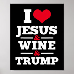 Póster Amor Jesús Vino Trump Religiosa Cristiana Fe Mo
