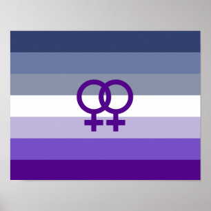 Póster Amor Lésbico Butch Orgullo WLW
