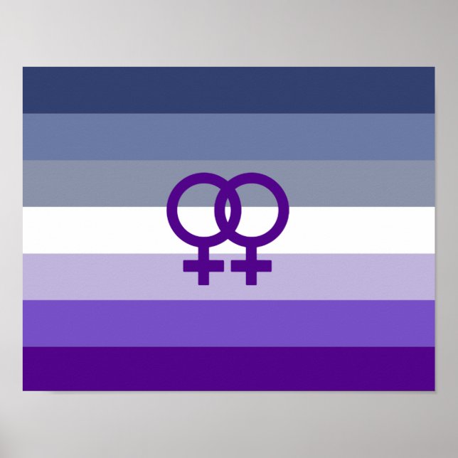 Póster Amor Lésbico Butch Orgullo WLW (Frente)