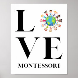 Póster Amor | Montessori | Niños De Todo El Mundo