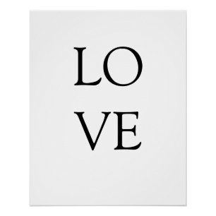 Póster amor motivacional inspiracional romántico simple m