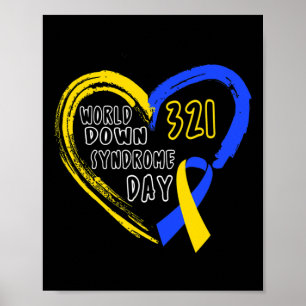 Póster Amor Mundo Down Síndrome Awareness Day Love