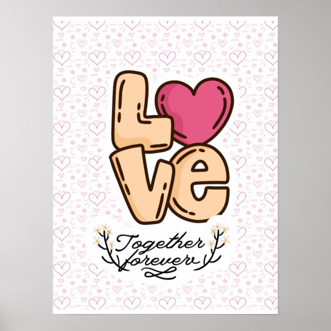 Póster amor para siempre (Frente)