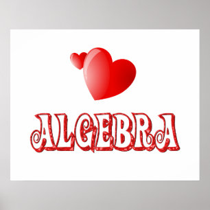 Póster Amor por álgebra - Comenzando con $11.80