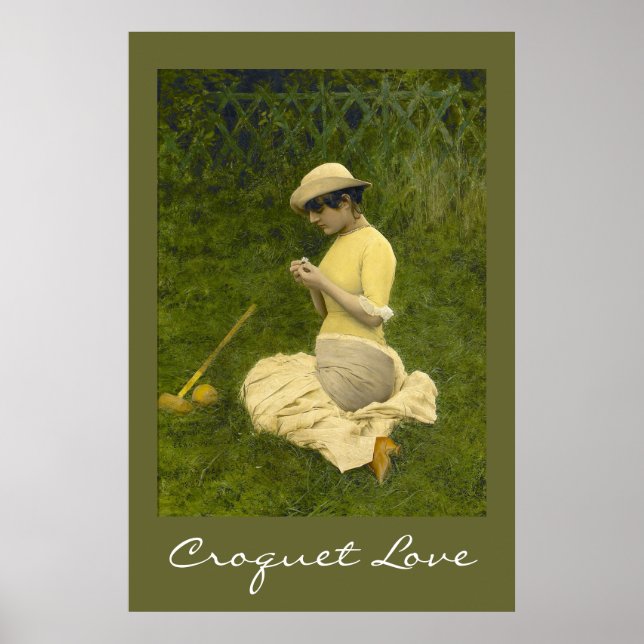 Póster amor por el croquet (Frente)