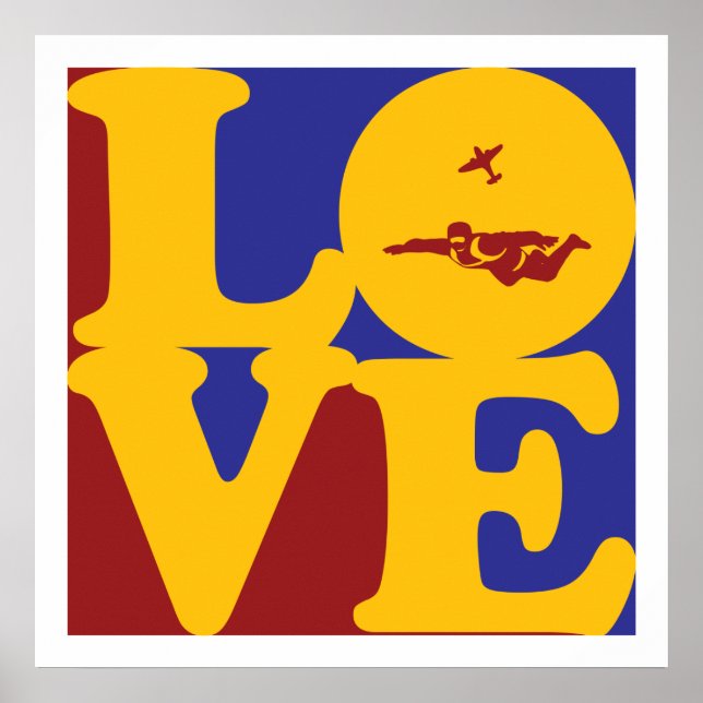 Póster Amor por el paracaidismo (Frente)