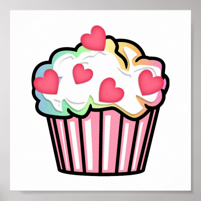 Póster Amor por el pastel (Frente)
