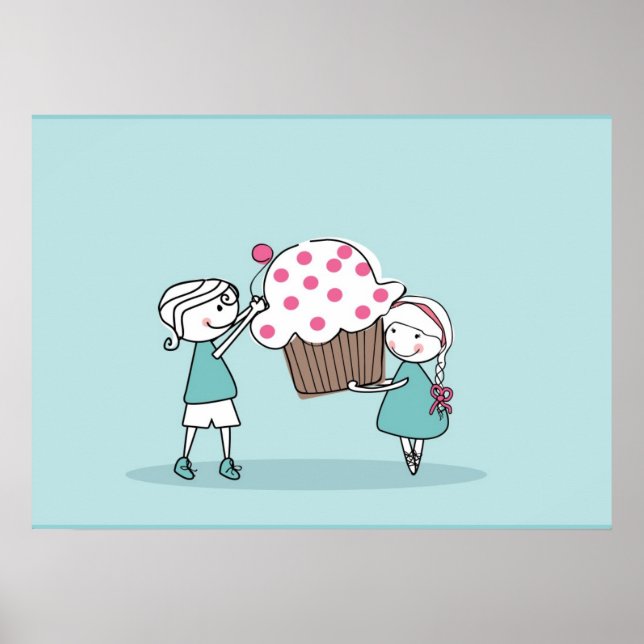 Póster Amor por el pastel (Frente)
