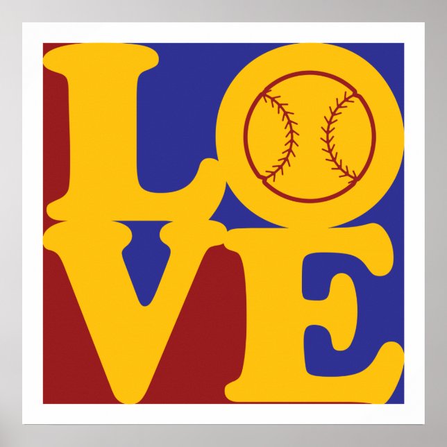 Póster Amor por el Softbol (Frente)