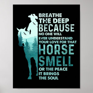 Póster Amor Por Ese Olor De Caballo - Caballo Ecuestre R
