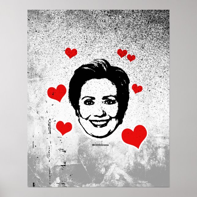 Póster Amor por Hillary (Frente)