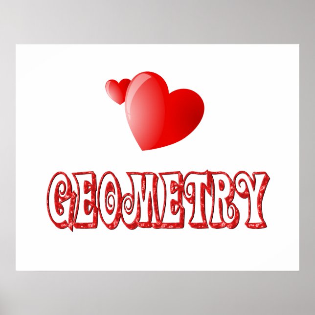 Póster Amor por la geometría (Frente)