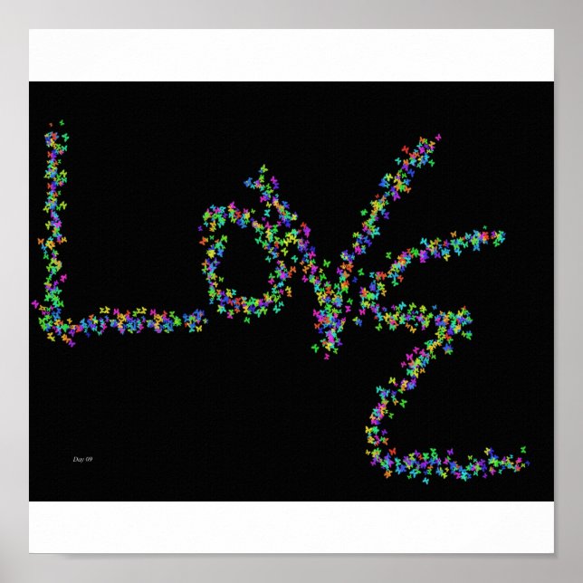 Póster Amor por las mariposas (Frente)