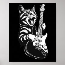 Amor por Música Genial | Gato de Rock Tocando Guit