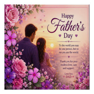 PÓSTER AMOR POR PAPÁ DE LAS HIJAS