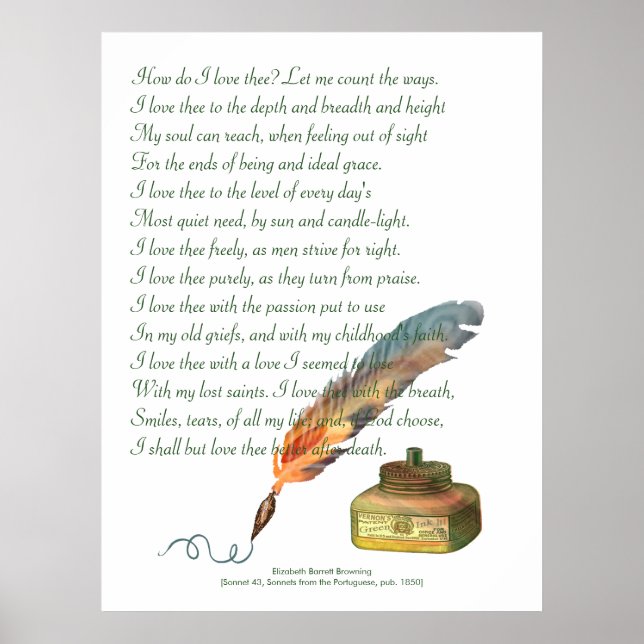 Póster Amor por pluma y tinta (Frente)