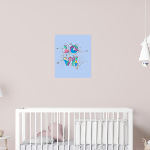 Póster AMOR Poster gráfico de tipografía moderna de Guay