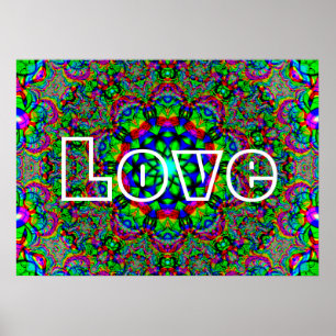 Póster Amor psicodélico