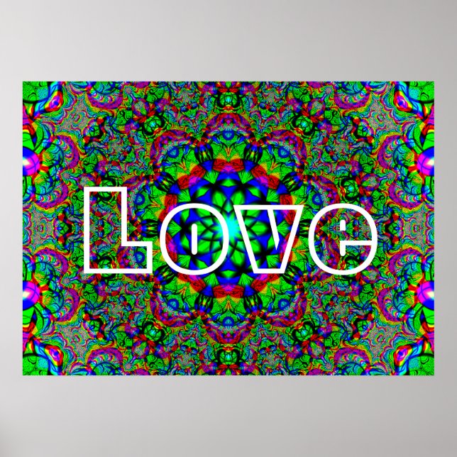 Póster Amor psicodélico (Frente)