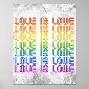 Póster Amor Retro es Amor