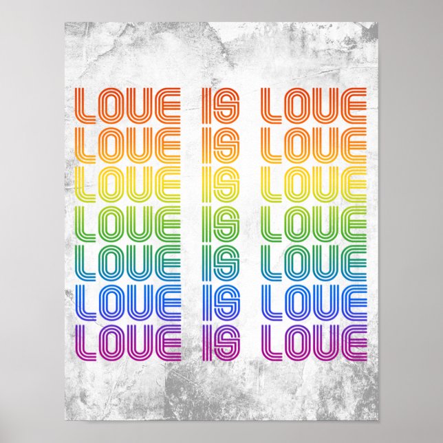 Póster Amor Retro es Amor (Frente)