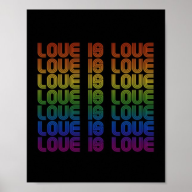 Póster Amor Retro es Amor (Frente)
