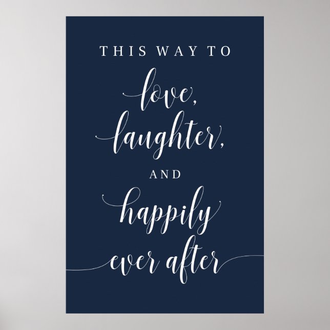 Póster Amor, risas y felicidad siempre después del Boda (Frente)