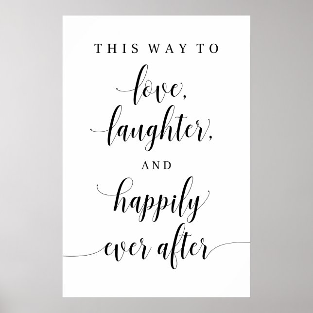 Póster Amor, risas y felicidad siempre después del Boda (Frente)