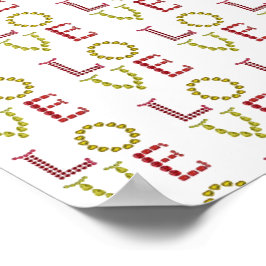 Póster Amor, rojo y amarillo