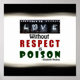 Póster Amor sin respeto ~ 12x12 Poster