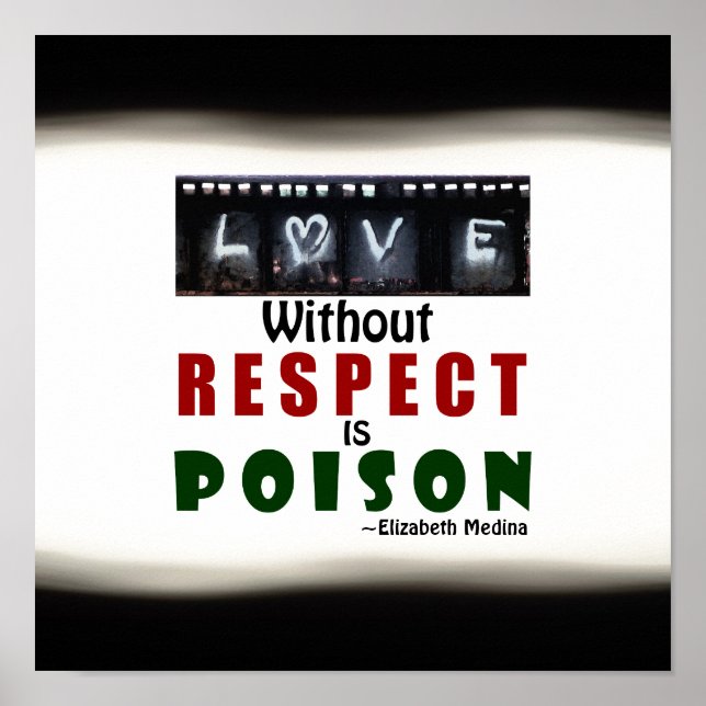 Póster Amor sin respeto ~ 12x12 Poster (Frente)