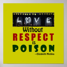 Póster Amor sin respeto ~ 12x12 Poster