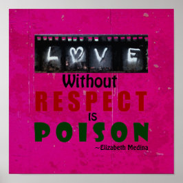 Póster Amor sin respeto ~ 12x12 Poster