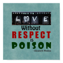 Amor sin respeto ~ 12x12 Poster