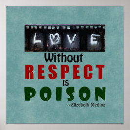 Póster Amor sin respeto ~ 12x12 Poster