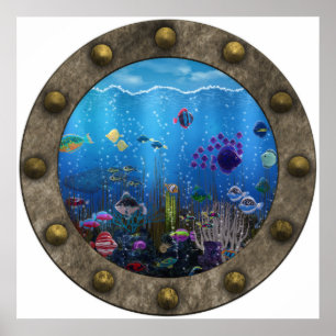 Póster Amor subacuático -