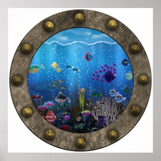 Póster Amor subacuático - (Frente)