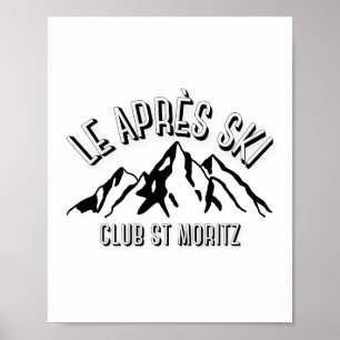 Póster Amor suizo de snowboard