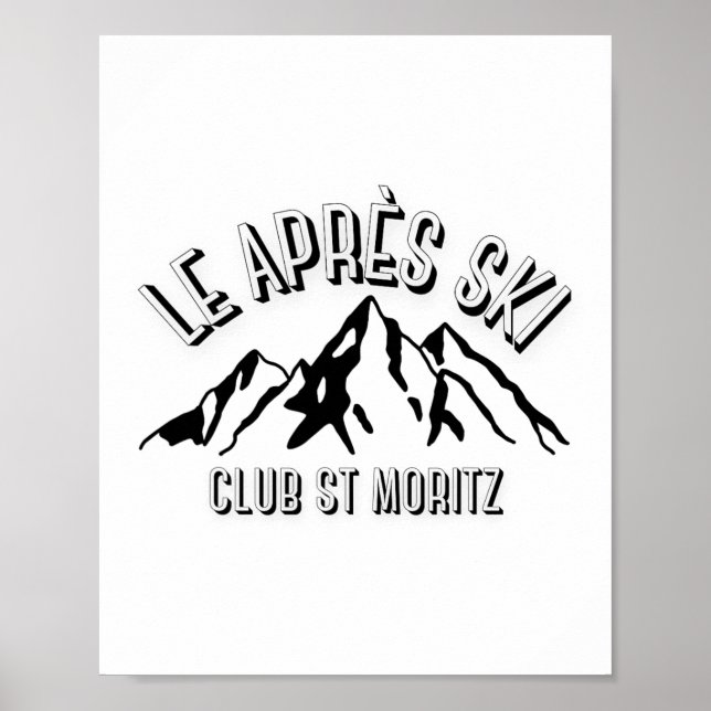 Póster Amor suizo de snowboard (Frente)