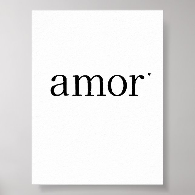 Póster Amor - valentine typography poster (Frente)