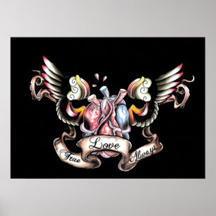 Póster amor verdadero siempre