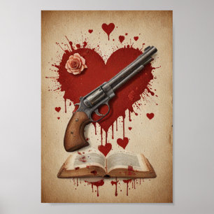 Póster Amor vintage