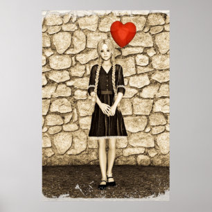 Póster Amor vintage