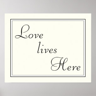 Póster Amor vive aquí