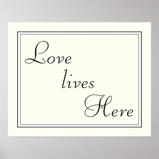 Póster Amor vive aquí (Frente)