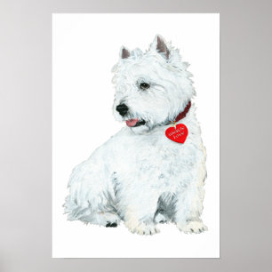 Póster Amor Westie