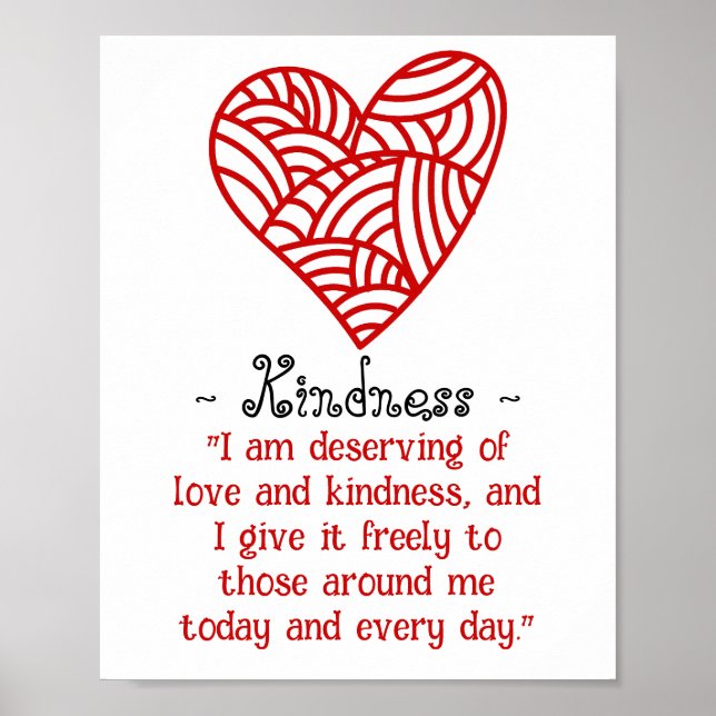 Póster Amor Y Amabilidad (Frente)